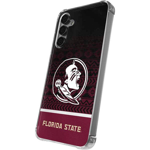 Florida State University Pattern Jersey Galaxy S24 Plus Clear Case